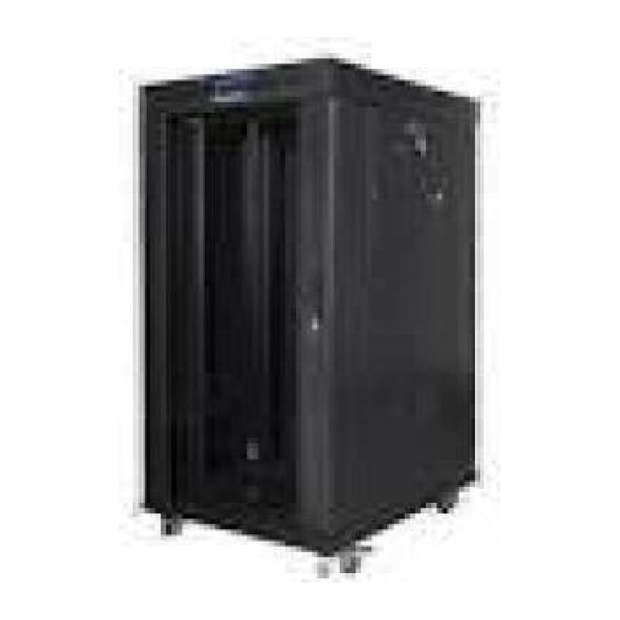 LANBERG 19" 22U 800x800 freist. LCD perfor. Tür (FlatPack)sw (Speditionsversand)