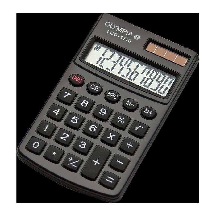 OLYMPIA LCD-1110 Taschenrechner schwarz