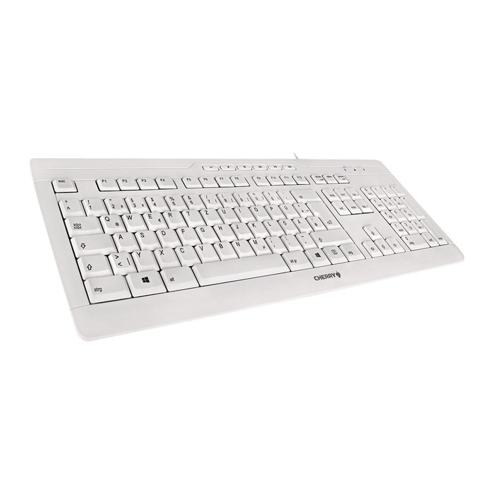 CHERRY STREAM 3.0 Tastatur Wired CH weiß/grau