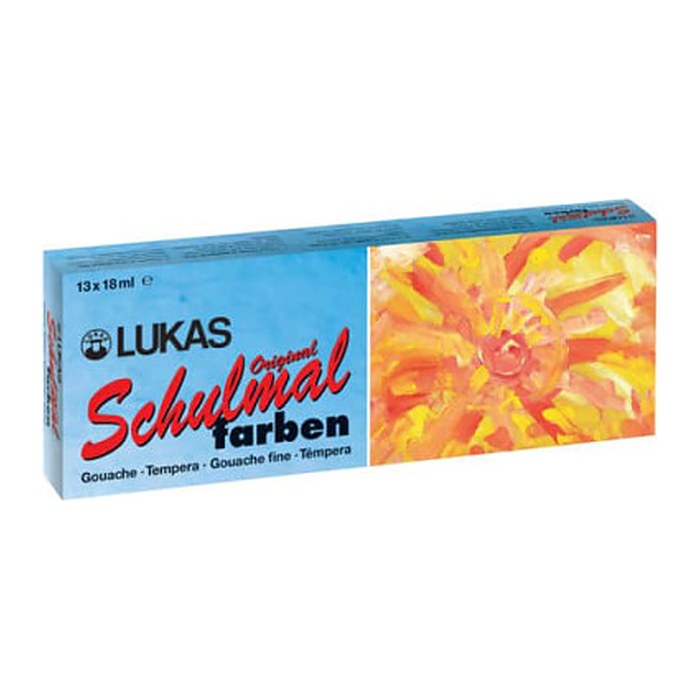 nerchau Schulmalfarbe farbsortiert 13x 18,0 ml