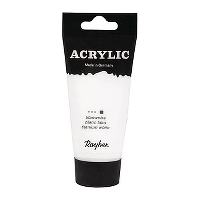 Rayher Acrylic Acrylfarben weiß 75,0 ml, 1 St.