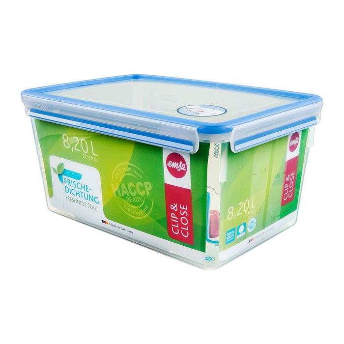 emsa Frischhaltedose CLIP & CLOSE 16,2 cm hoch transparent 8,0 l, 1 St.
