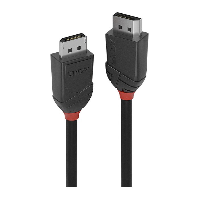LINDY DisplayPort Kabel Black Line 0.5m