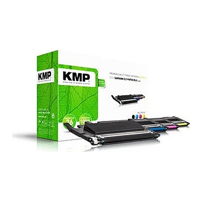 KMP SA-T38V  schwarz, cyan, magenta, gelb Toner kompatibel zu SAMSUNG CLT-P4072C (SU382A), 4er-Set