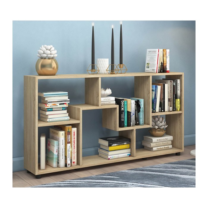 VCM my home Bücherregal Pintal sonoma-eiche 117,0 x 20,0 x 62,0 cm, 1 St.
