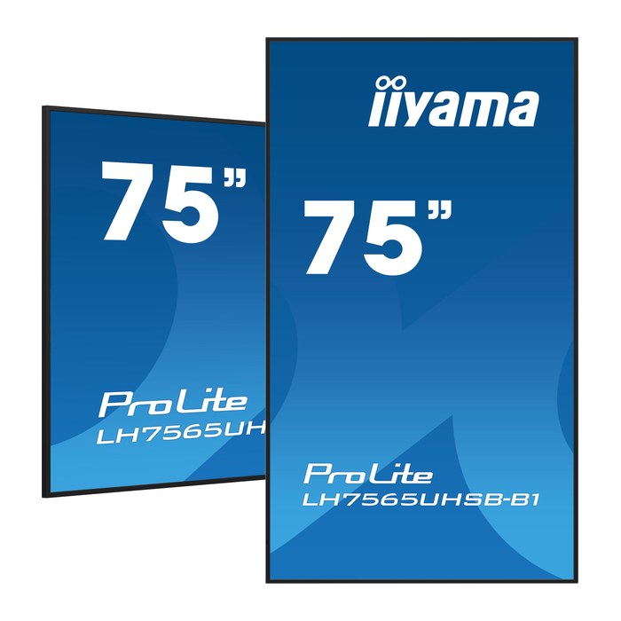 IIYAMA 189.0cm(75") LH7565UHSB-B1 16:9 2xHDMI+DP+2xUSB IPS retail (Speditionsversand)