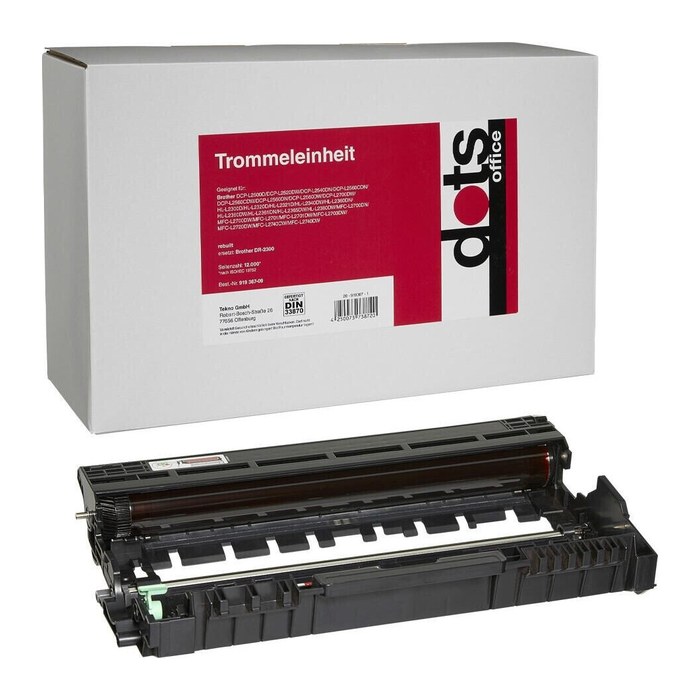dots schwarz Trommel kompatibel zu brother DR-2300