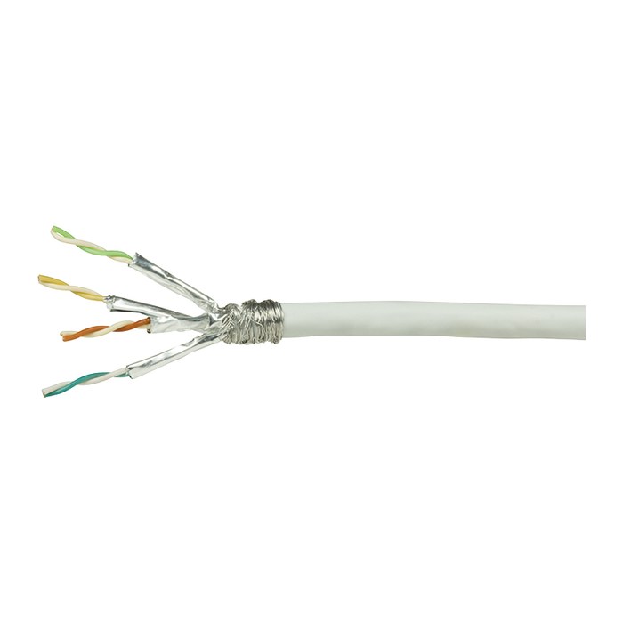 Logilink Netzwerk Verlegekabel S/FTP Cat6, PVC, weiß, 100m