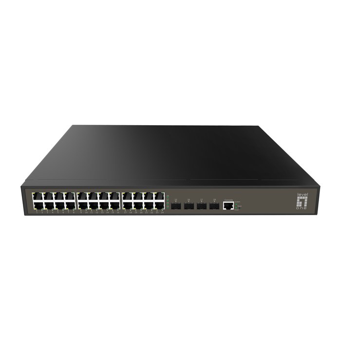 LevelOne Switch 24xGE/4xSFP 19" Managed L2