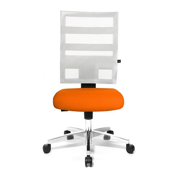 Topstar Bürostuhl X-Pander, 9590T343 Stoff orange, Gestell alu