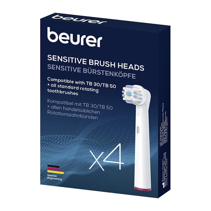 beurer Sensitive Zahnbürstenaufsätze, 4 St.