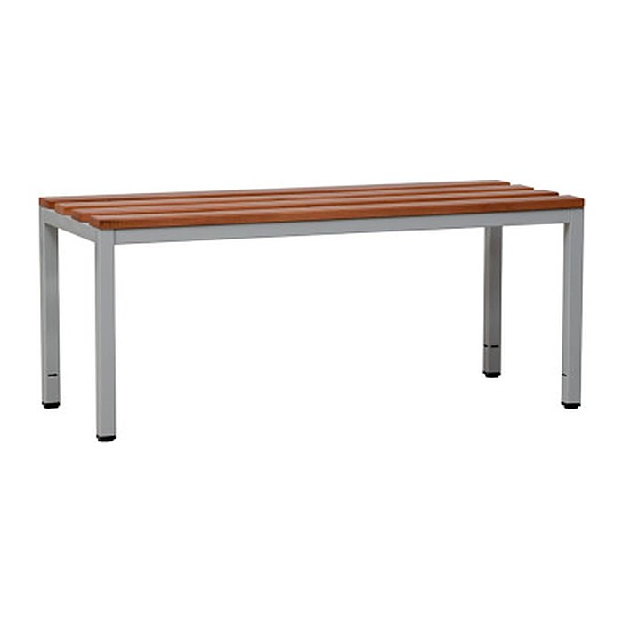 Gürkan Garderobenbank 107192 grau, buche Holz 100,0 cm