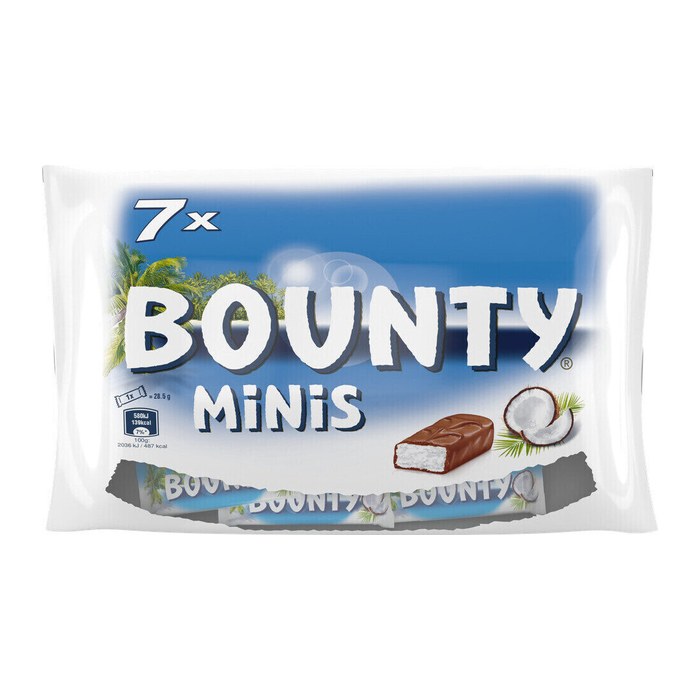 BOUNTY Minis Schokoriegel 7 Riegel, 1 St.