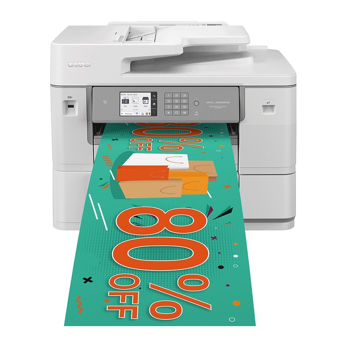 brother MFC-J6959DW 4 in 1 Farb-Tintenstrahl-Multifunktionsdrucker grau