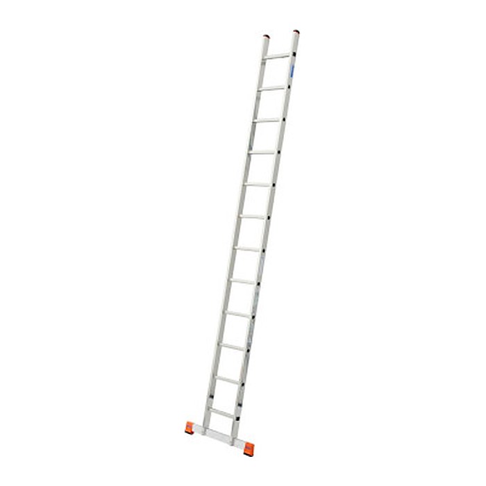KRAUSE Anlegeleiter MONTO Sibilo silber 12 Sprossen, H: 355,0 cm