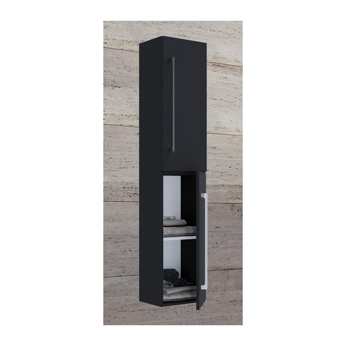 VCM my bath Bad-Hängeschrank VCB 6 914889 schwarz 33,0 x 22,0 x 150,0 cm