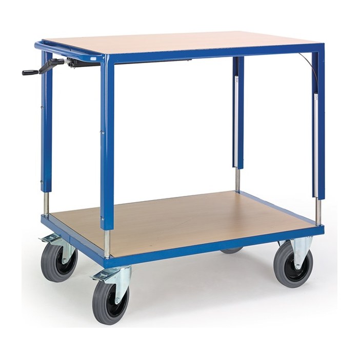 Rollcart Tischwagen höhenverstellbar 06-7557 blau 116,0 x 70,0 x 98,0 - 128,0 cm