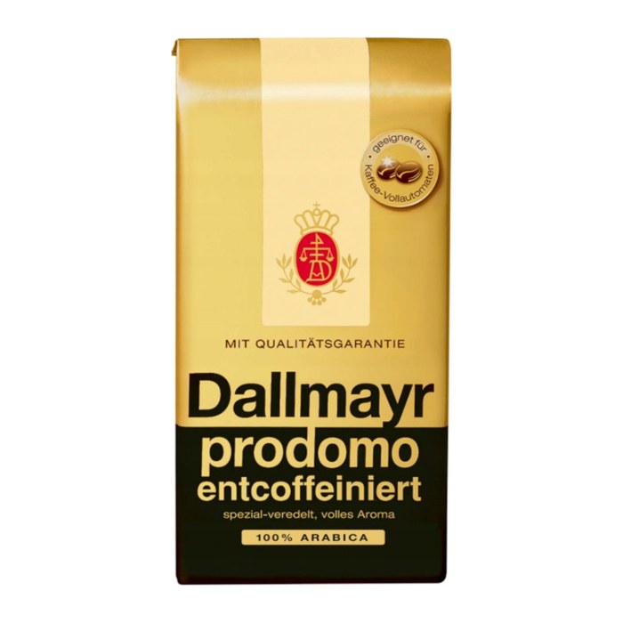 Dallmayr prodomo entkoffeiniert  Kaffeebohnen, Arabicabohnen 500 g