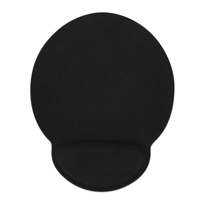MANHATTAN Mauspad Schaumstoff mit Handballenauflage schwarz retail