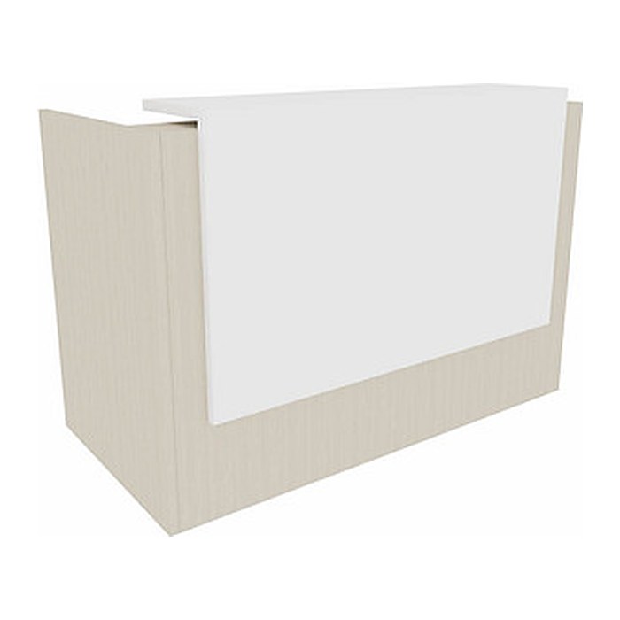 Quadrifoglio Empfangstheke gerade, ulme, weiß 166,0 x 88,0 x 113,0 cm