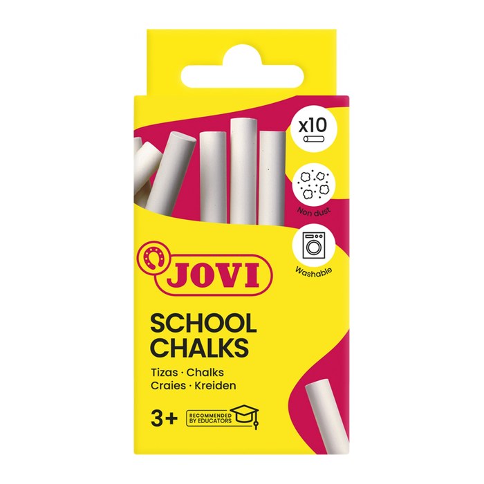 JOVI School Chalks Kreide weiß 10 St.