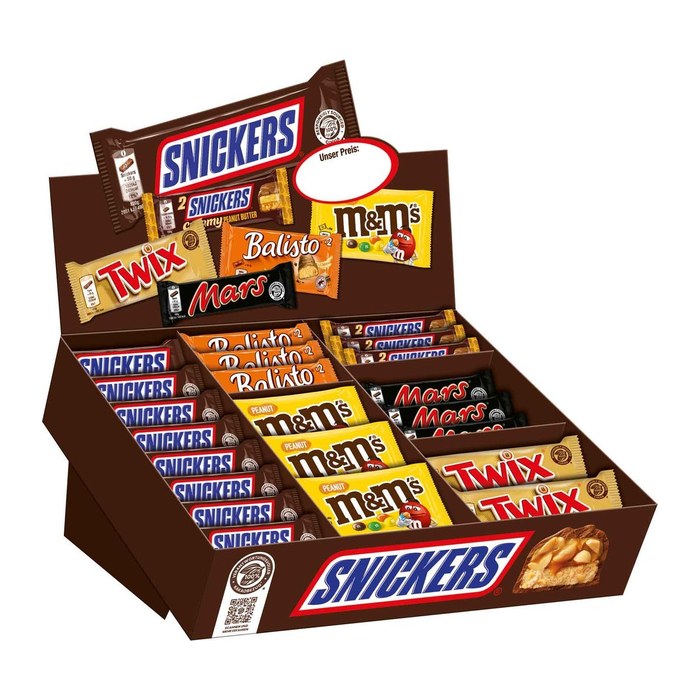 SNICKERS Topsellerbox Schokoriegel 72 St./3310,0 g, 72 St.
