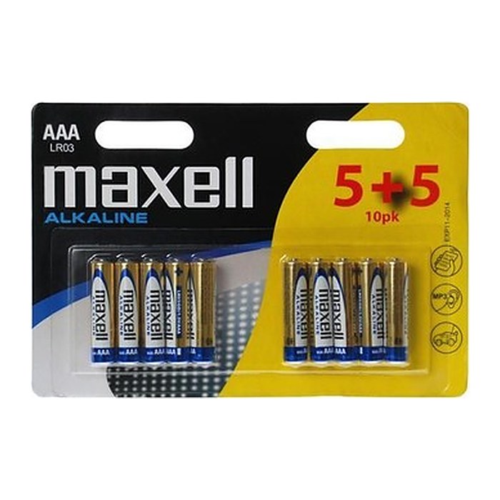 Maxell Batterie Alkaline AAA Micro LR03 10St.