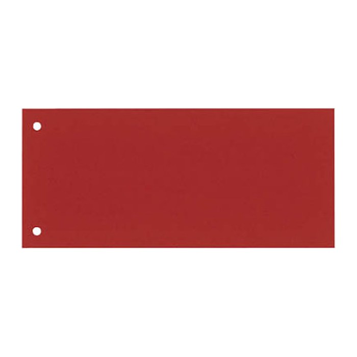 DONAU Trennstreifen DONAU rot, 190 g/qm Karton 23,5 x 10,5 cm, 100 St.