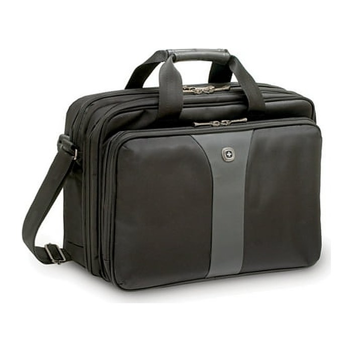 WENGER Laptoptasche Legacy Kunstfaser schwarz/grau 600648 bis 40,6 cm (16 Zoll)