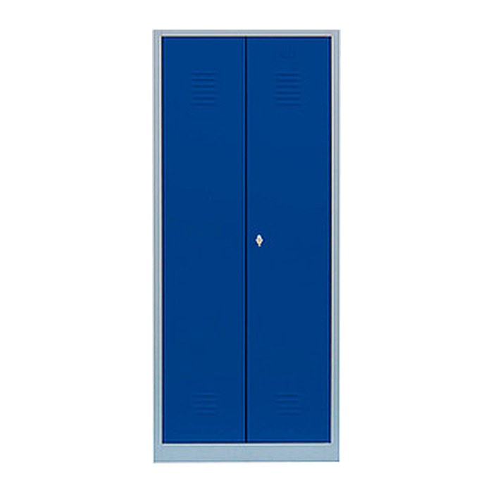 LÜLLMANN Spind enzianblau, lichtgrau 515711, 1 Schließfach 80,0 x 50,0 x 180,0 cm