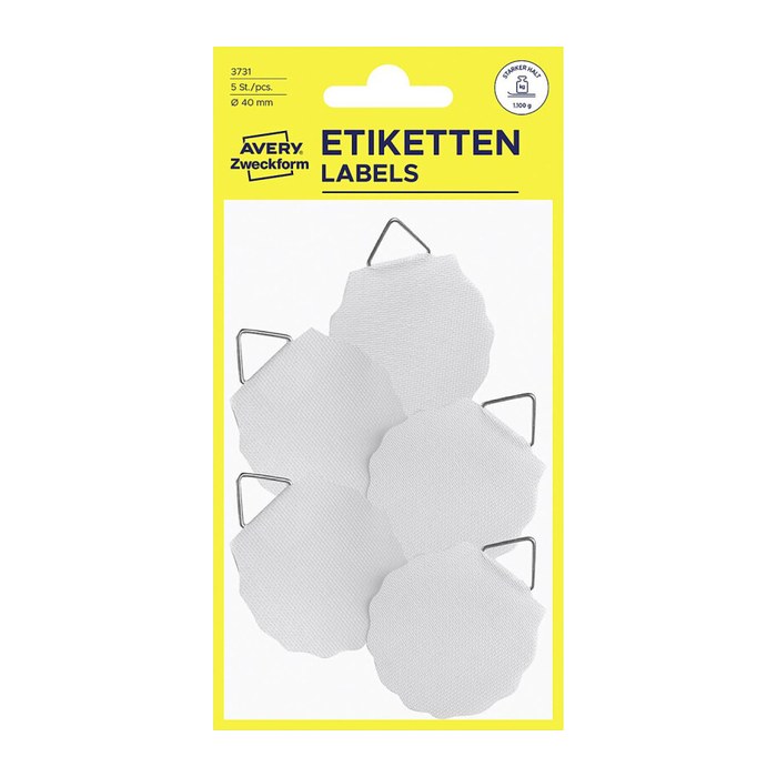 AVERY Zweckform Bildaufhänger selbstklebend für max. 1,2 kg, 40,0 x 40,0 mm, 5 St.