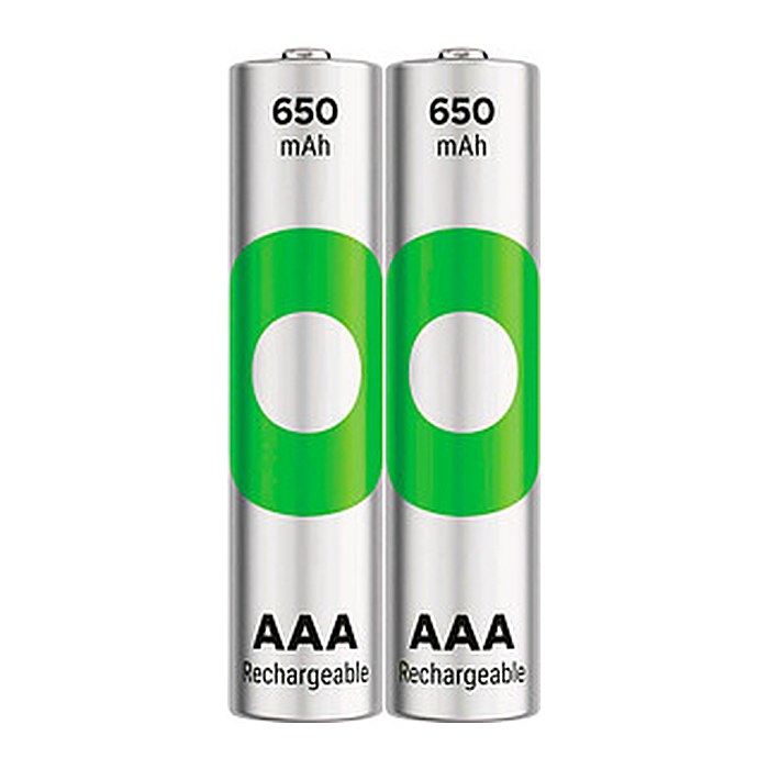 GP Akkus ReCyko+ Ni-MH Micro AAA 650 mAh, 2 St.