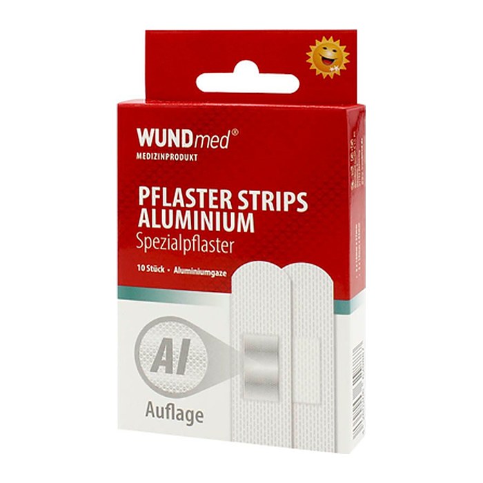 WUNDmed® Pflaster Aluminium 02-100 grau, 10 St.