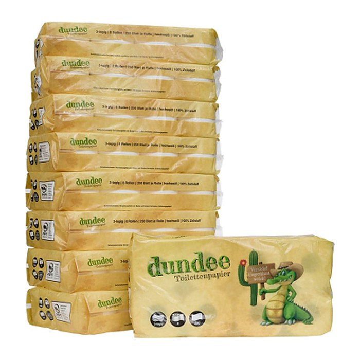 dundee Toilettenpapier 3-lagig, 72 Rollen