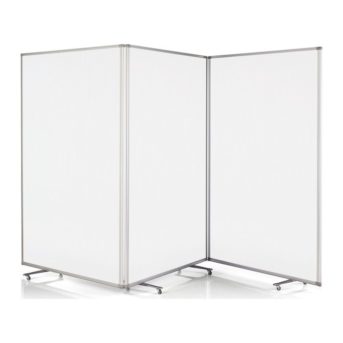 magnetoplan Trennwand Large 1112051, transparent 361,0 x 180,0 cm mit Rollen, 1 St.