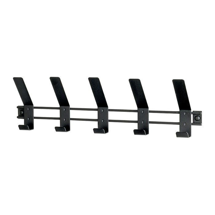 HAKU Möbel Wandgarderobe 54534 schwarz Metall 5 Haken 52,0 x 14,0 cm, 1 St.