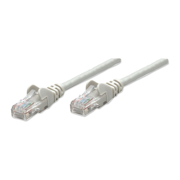 INTELLINET Patchkabel RJ45 U/UTP Cat6 15m Hebelschutz grau