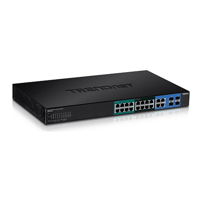 TRENDnet Switch 20-Port Gbit UPoE 370W Web Smart 19"