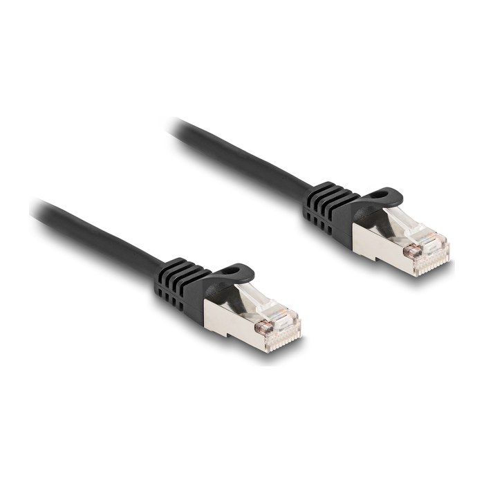 DELOCK Kabel RJ50 Stecker zu RJ50 Stecker S/FTP 0,5m SW