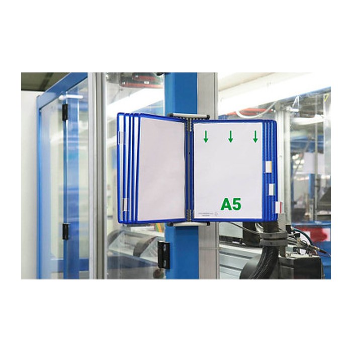 tarifold Wand-Sichttafelsystem 415101 DIN A5 blau mit 10 St. Sichttafeln, 1 St.