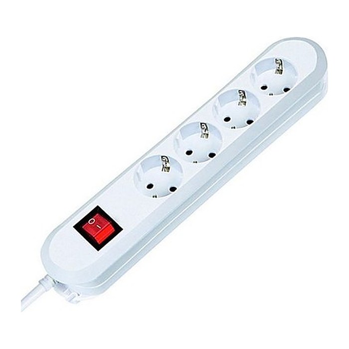 BACHMANN SMART 4-fach Steckdosenleiste mit Schalter 1,5 m weiß