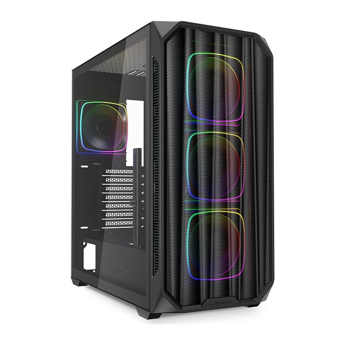 Sharkoon Gehäuse AK5M RGB ATX 1xMetall schwa