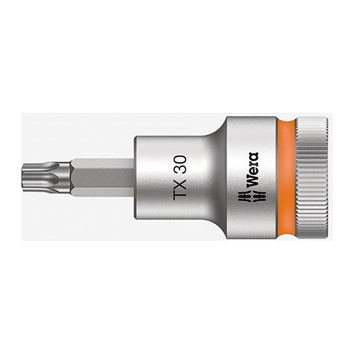 Wera TORX Zyklop mit Haltefunktion kurz Steckschlüsseleinsatz Größe: 30,0 mm Länge: 60,0 mm