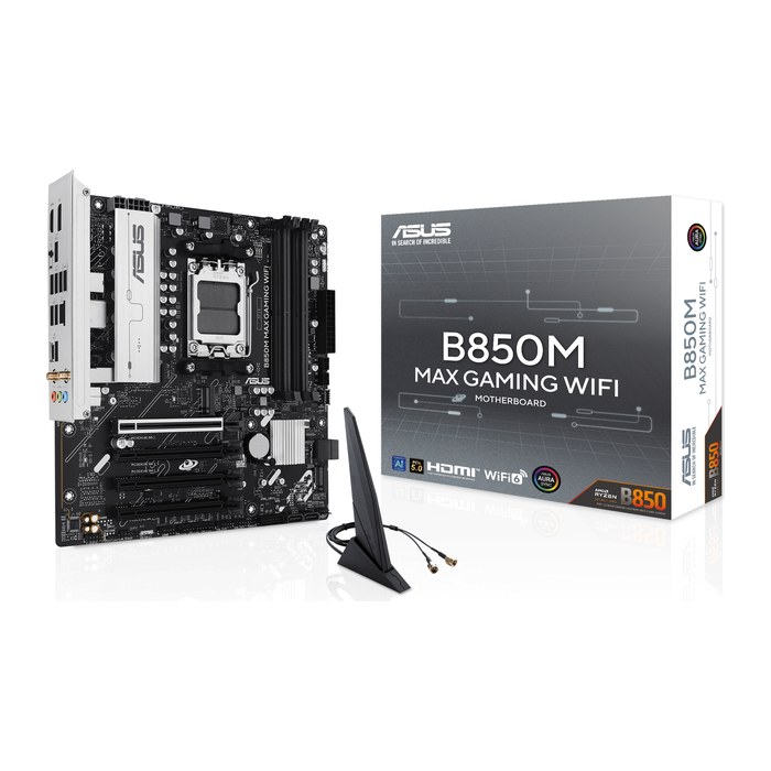 ASUS B850M MAX GAMING WIFI (AMD,AM5,DDR5,mATX)
