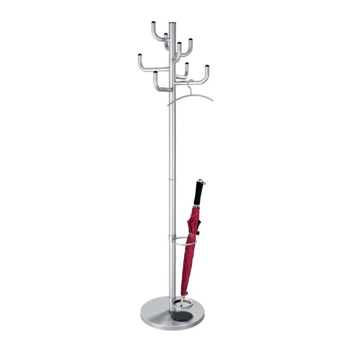 Kerkmann Kleiderständer Sierra 30609914 silber Metall 8 Haken 45,0 x 170,0 cm, 1 St.