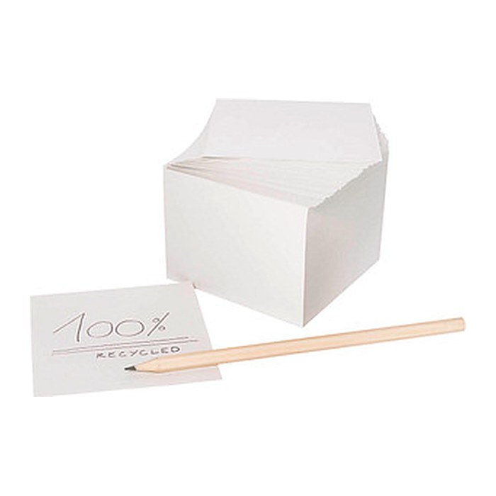 folia Notizzettel lose weiß 9,0 x 9,0 cm, ca. 700 Blatt, 1 Pack