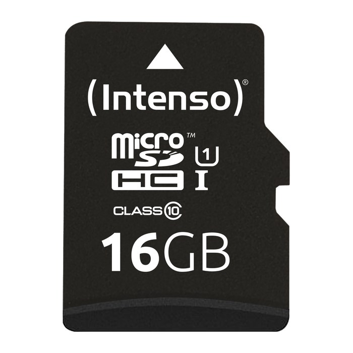 Intenso Speicherkarte microSDHC Professional, 16 GB, 1 St.