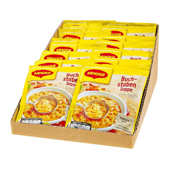 Maggi® Buchstaben Suppe 16x 4 Portionen, 16 St.