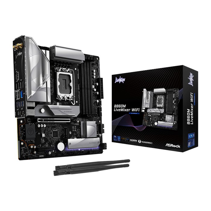 ASRock B860M LiveMixer WiFi 1851 mATX HDMI/USB-C DDR5