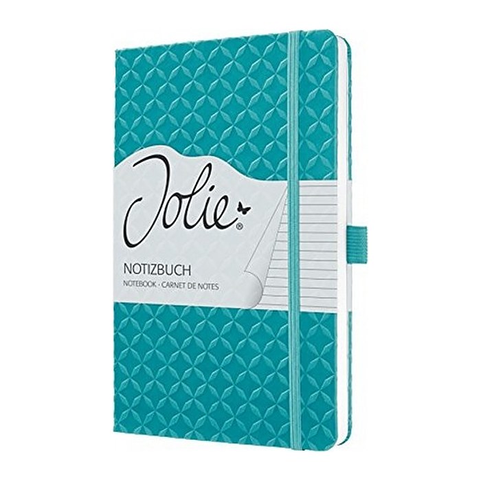 SIGEL Notizbuch Jolie® ca. DIN A5 liniert, aqua green Hardcover 174 Seiten, 1 St.